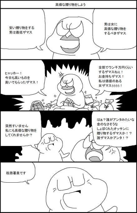 高価な贈り物をしよう 