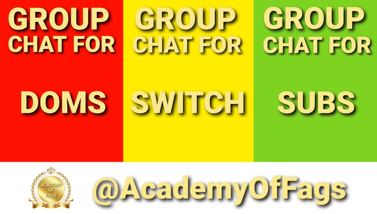 AcademyOfFags's tweet photo. Do you want to be member?
1) RT and Like this tweet
2) DM me: "DOM", "SWITCH" or "SUB"  (choose only one) https://t.co/GGs3nVXJWt