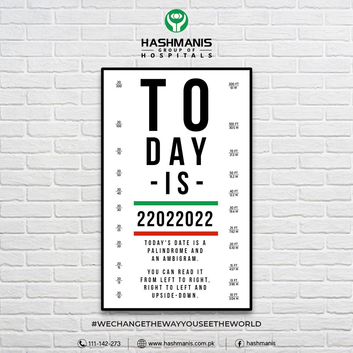 hashmanis1's tweet photo. Today is Palindrome and an Ambigram day!

The date can be read the same way backward or forward and also upside down.

#HashmanisHospital #PalindromeDay https://t.co/XCYLVnyJyB