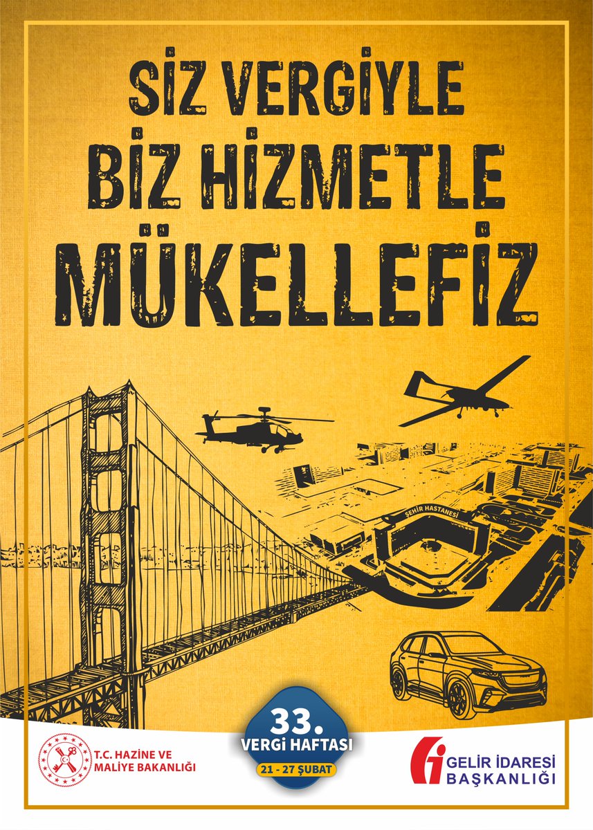 21-27 Şubat 2022 tarihleri arasında 33.sünü kutlayacağımız Vergi Haftası ülkemizin gelişimine katkı sağlayan mükelleflerimize, büyük bir özveriyle görev yapan personelimize ve gönülden destek veren herkese selam, saygı ve şükranlarımızı sunarız