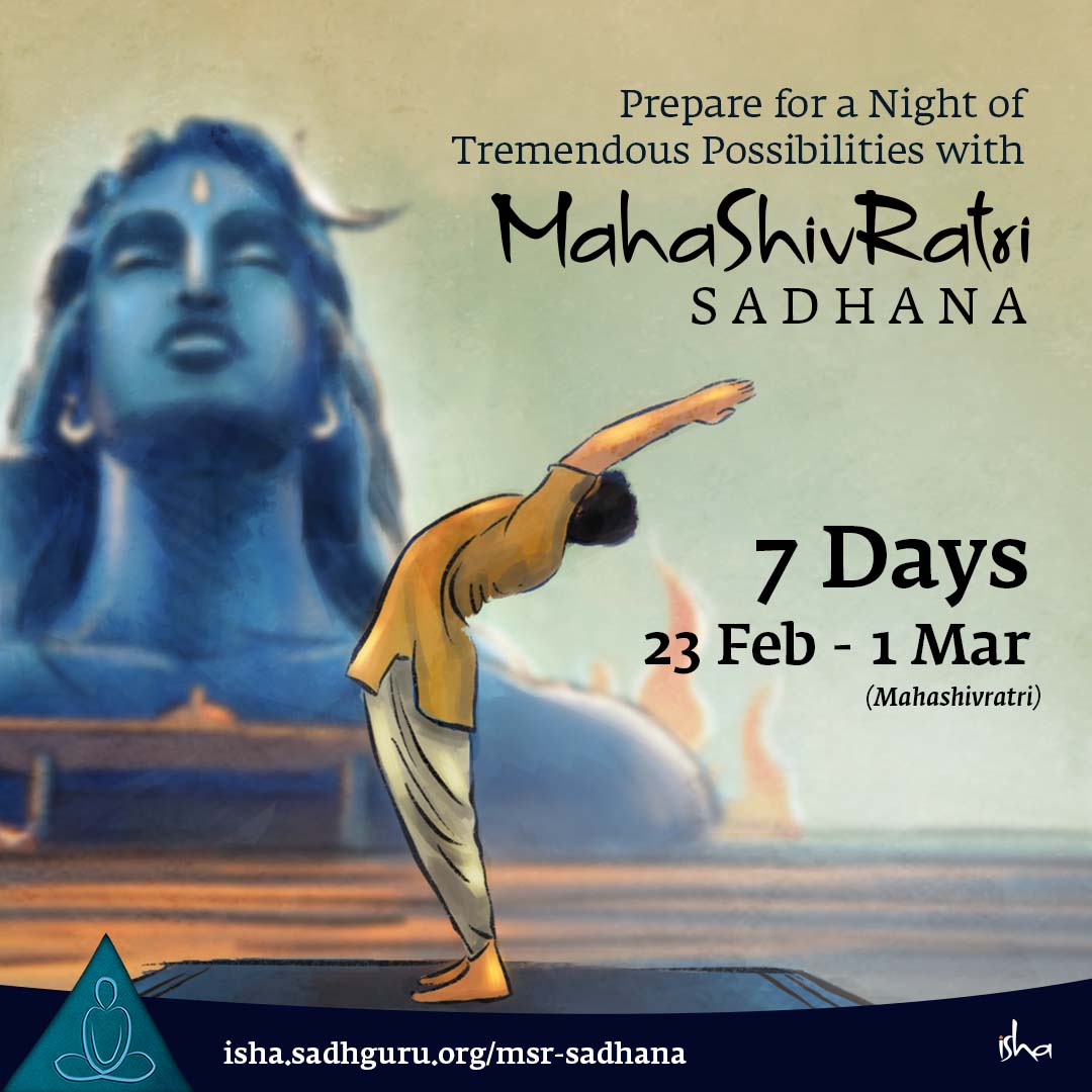 Isha Foundation on Twitter "Mahashivratri Sadhana is a powerful