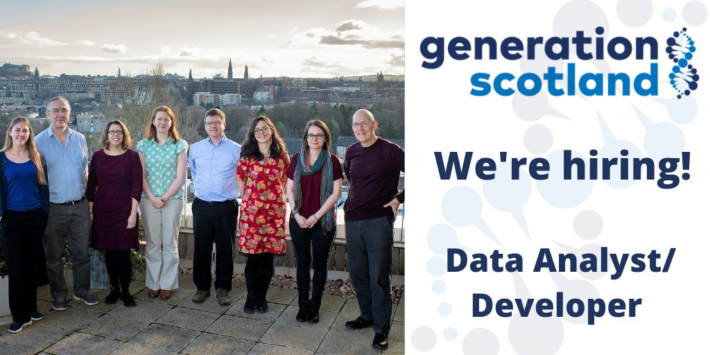 genscot's tweet photo. Are you an experienced Data Analyst /Developer who can help collect, curate and analyse health data?

Join the @genscot team! Help us improve the health and well-being of current and future generations.

Apply now: https://t.co/Jq4T7W2NQw 

#JobOpportunity #ApplyNow #DataScience https://t.co/ARQ0DF74uc