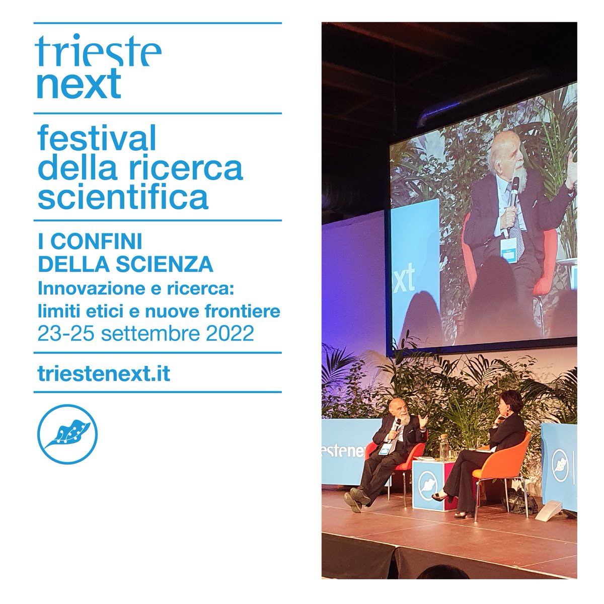 TriesteNext's tweet photo. “I CONFINI DELLA SCIENZA. Innovazione e ricerca: limiti etici e nuove frontiere”: questo il titolo dell’undicesima edizione di #TRIESTENEXT in programma da venerdì 23 a domenica 25 settembre 2022. 

Leggi la notizia: https://t.co/5XNiAXS7F0 https://t.co/qkwSRgxo0a