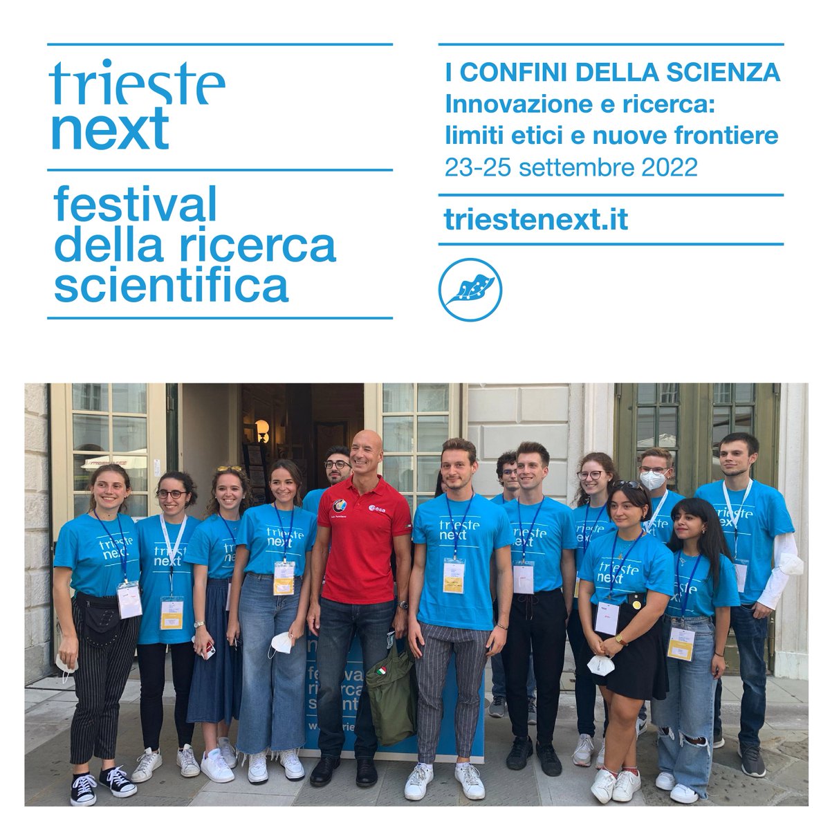 “I CONFINI DELLA SCIENZA. Innovazione e ricerca: limiti etici e nuove frontiere”: questo il titolo dell’undicesima edizione di #TRIESTENEXT in programma da venerdì 23 a domenica 25 settembre 2022. 

Leggi la notizia: triestenext.it/archives/62203