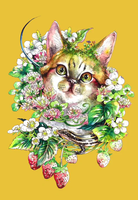 #猫の日 
#にゃんにゃんにゃんの日 

春には新しい猫かこうね 
