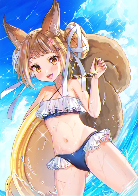 #くそ寒いので水着絵を貼る 
寒い だが いい 