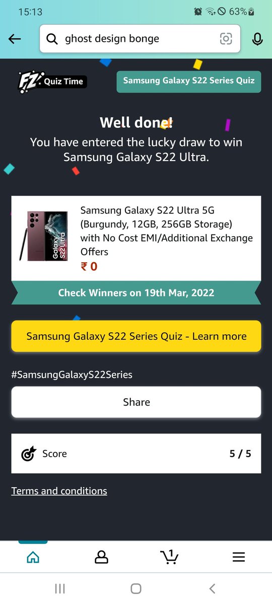ChakravertyI's tweet photo. @SamsungIndia @amazonIN #AmazonMobilelnsider #SamsungGalzyS22UltraQuiz #SamsungGalaxyS22Ultra https://t.co/BH4kdl6W1v