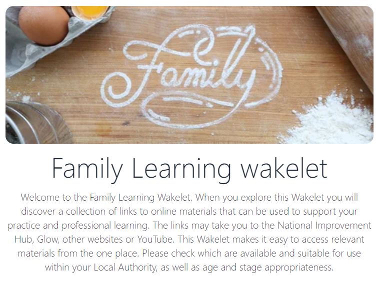 Our Resource Highlight of the Week: Family Learning wakelet.  This resource contains a wide range of information to support your practice and professional learning around the theme of Family Learning. #startingstrong #TeamELC wakelet.com/wake/PcjAgKBR7…