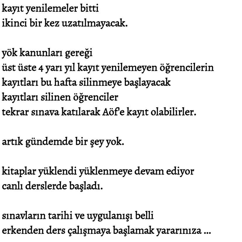 ANADOLU AÖF PAYLAŞIM (@aofuniversitesi) on Twitter photo 