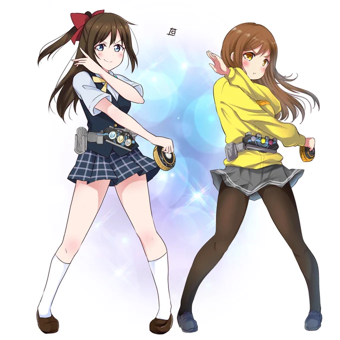 同時変身💙💛 