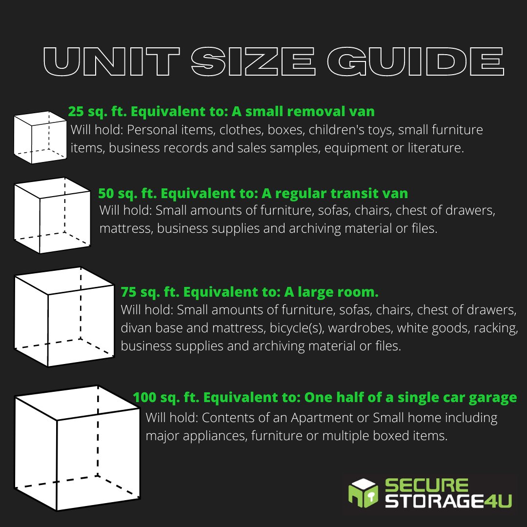 Do YOU need a storage unit? 

Here is our #sizeguide to help you plan ahead when it comes to #self #storage...

Contact us....
📞01706 233575
📱  07939 324124
🌐ow.ly/qMrS50BO5DV 

#Haslingden #Longridge #Preston #Storage #business #archive #household
