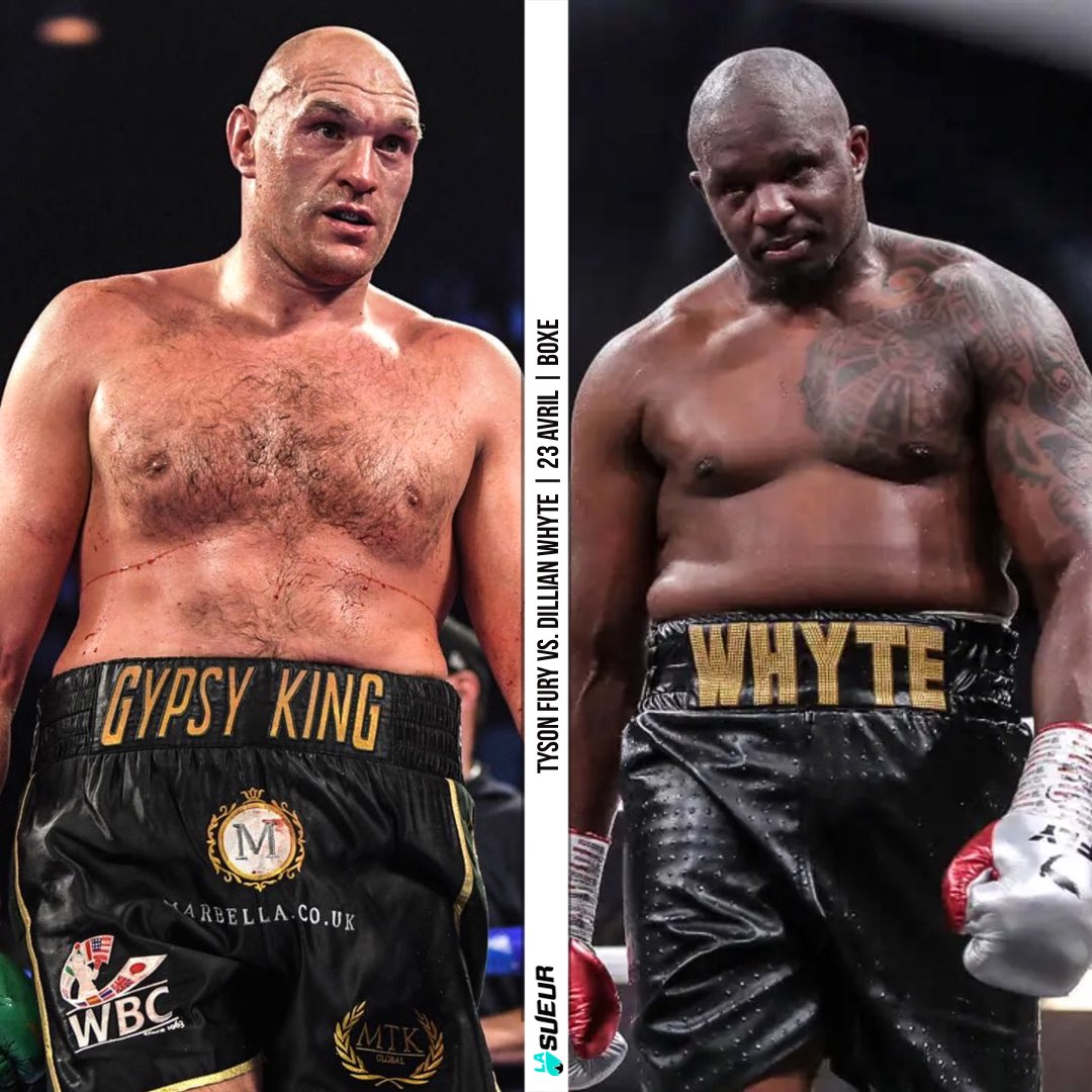 Dillian Whyte a signé son contrat, le combat se déroulera le 23 avril au Wembley Stadium 🚨 #FuryWhyte 

Via <a href="/MikeCoppinger/">Mike Coppinger</a>