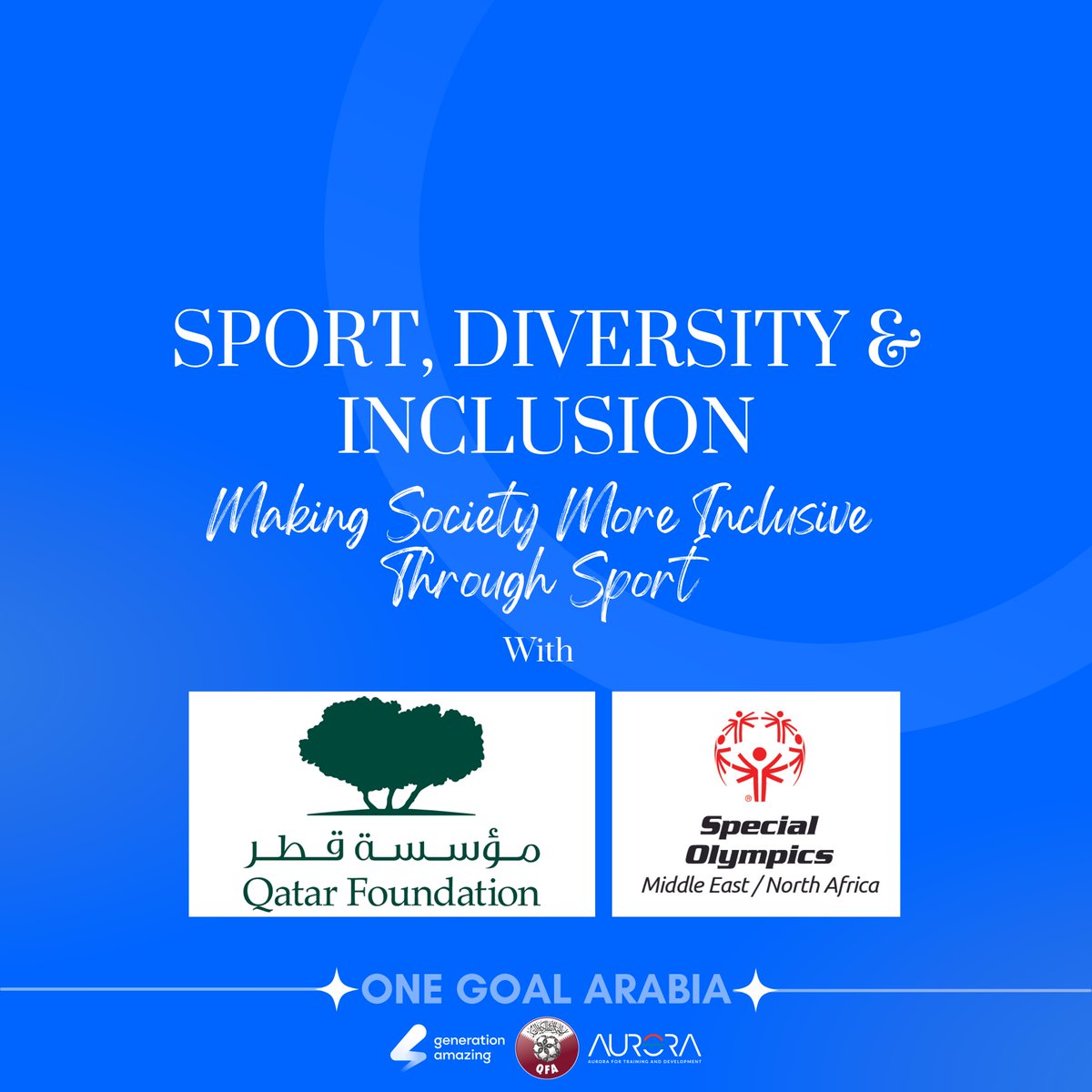 theauroraway's tweet photo. A wonderful workshop where our ambassadors explored inclusion programmes in the region and met fellow Arab peers who are championing inclusion in sport.

#onegoalarabia #ga4good #sportfordevelopment #footballforgood #youthempowerment https://t.co/zRZIVue6yJ