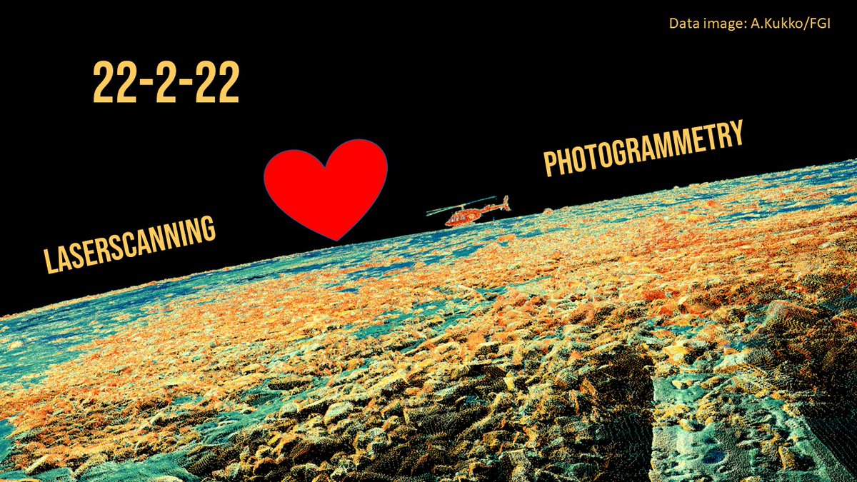 FGIautonomous's tweet image. Two is a happy number and since today is 22-2-22, we celebrate the union of our research team's two main fields of expertise, #laserscanning and #photogrammetry! 1+1 = impactful science and innovations for the benefit of the society, at @fgi_nls @Maanmittaus!