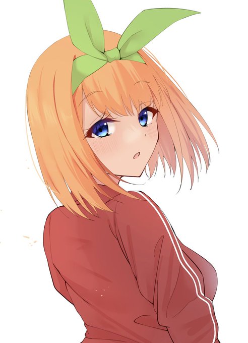 ほめてれさんがTwitterに投稿した中野四葉(五等分の花嫁)のイラスト。