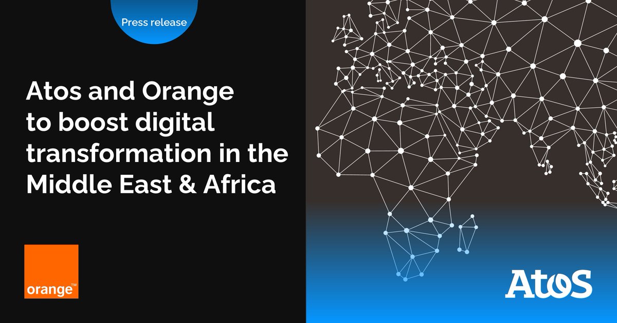 I am delighted to announce that Atos will support <a href="/orange/">Orange</a> in Middle East and Africa region with two majors projects on #digitaltransformation. The contract provides up to 100 apps to a total of 14 Orange MEA affiliates! ➡️ atos.net/en/lp/atos-and…