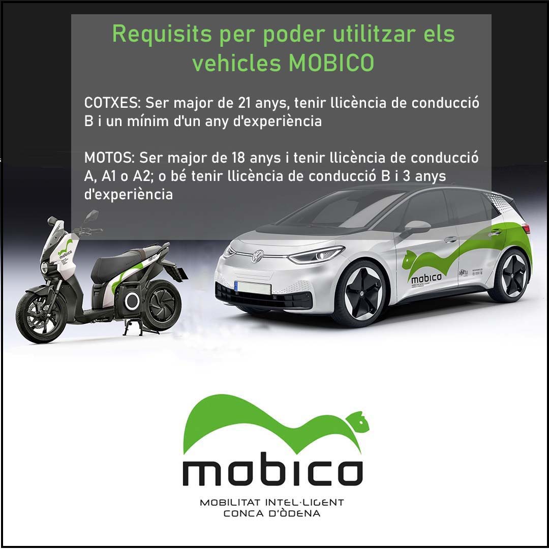 Mobico_CO's tweet photo. Et preguntes si pots utilitzar els nostres vehicles?
🚗 Si tens carnet B i ets major de 21 anys
🛵 Si tens carnet de moto i més de 18 anys
🛵 Si no tens carnet de moto, però fa més de 3 anys que tens carnet de cotxe
Més info 🌐 https://t.co/I9YKptLcpr https://t.co/Wehk30XQZO