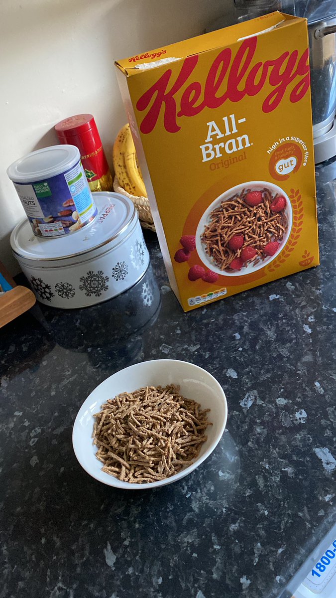 First and last box of <a href="/KelloggsUKI/">Kellogg's UK & IRE</a> All-Bran as the box is too tall to go in any of our cupboards!