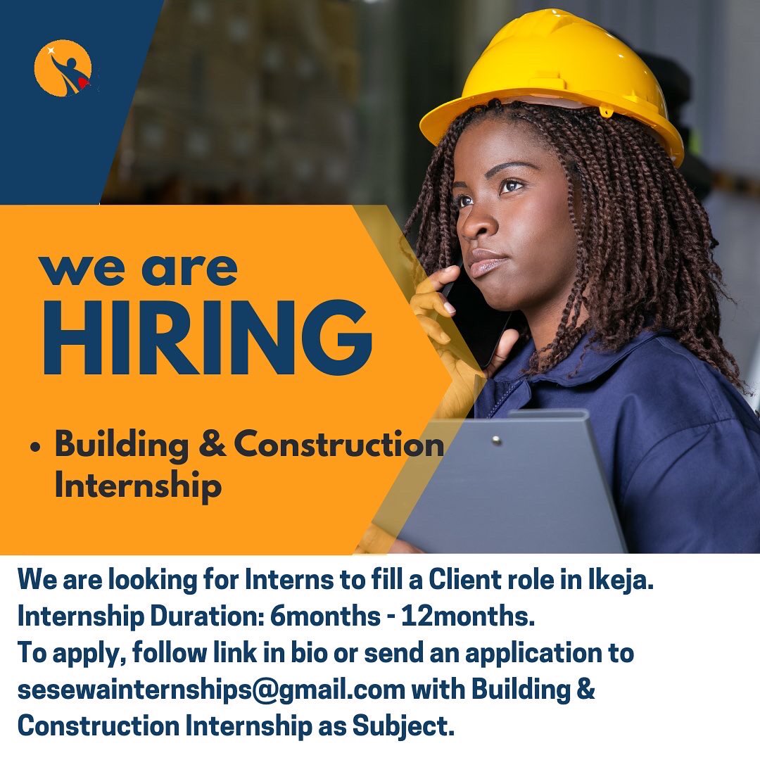 sesewa's tweet photo. SESEWA is now Hiring 
#Now Hiring 
Intern in Nigeria
Send your CV to Sesewainternships@gmail.com or apply using this link  https://t.co/oGZAhSd1Z3
#job #sesewa #internship https://t.co/brotG3Krrt