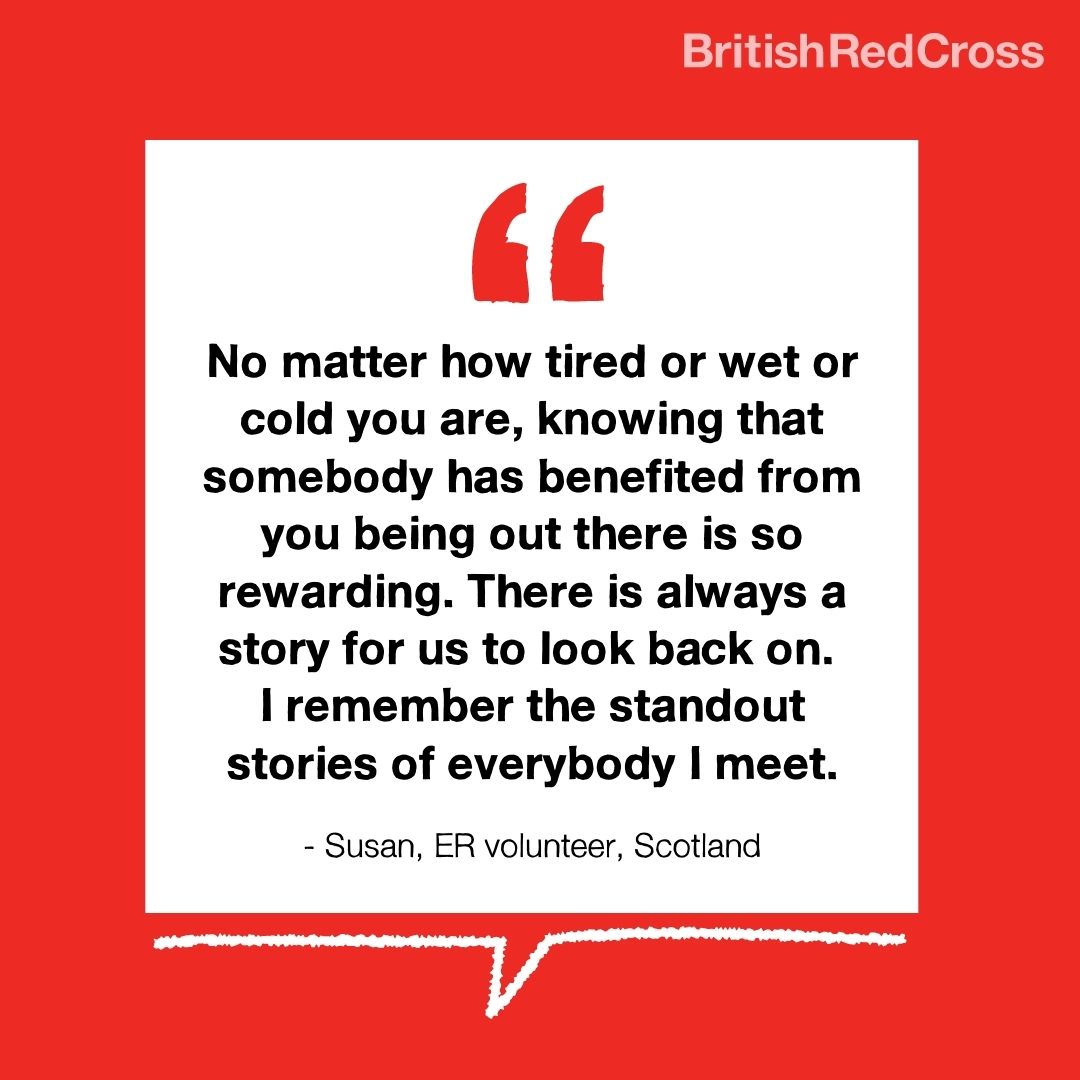 BritishRedCross's tweet photo. Whether we're helping people impacted by #storms, or supporting people to get home safely from hospital - our volunteers are there to help.❤️

#tuesdaymotivations https://t.co/tNElzvWXLo