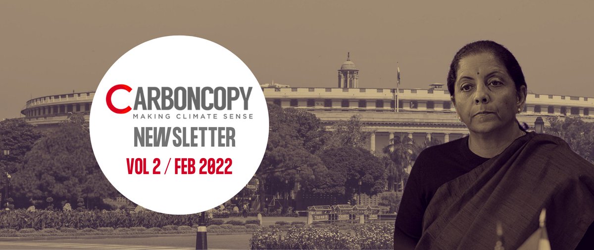 carboncopyinfo's tweet photo. Our latest dispatch is out!📢

This time we talk about the #UnionBudget2022, marine heatwaves, the govt's latest #EV incentives and more.

Read &amp; subscribe >> https://t.co/HUD0qAtgtB

#climate #carbonneutral https://t.co/ireLjyyEYV