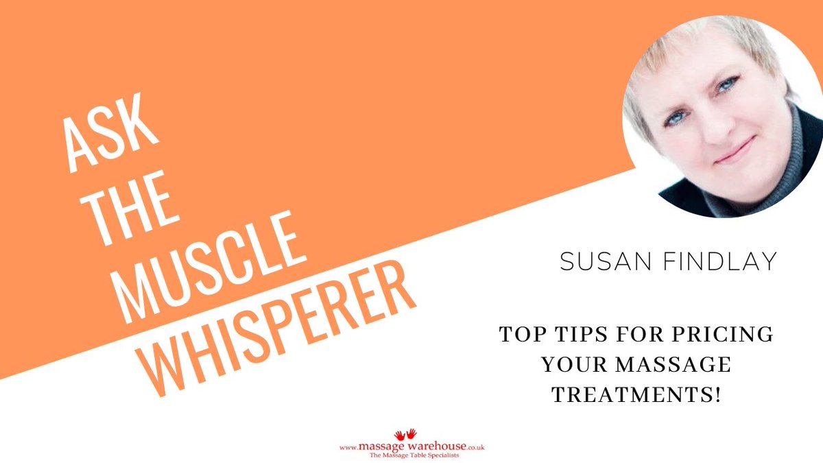 Ask The Muscle Whisperer with <a href="/susanfindlaystt/">Susan Findlay</a>  - Top Pricing Tips for Massage Therapists! youtube.com/watch?utm_camp… #MassageTherapy #MassageTherapist #MassageUK #MassageTherapyBusiness #Massage #MassageWarehouse #SportsMassage #SportsMassageTherapist