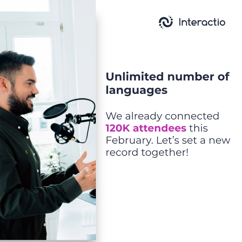 InteractioApp's tweet photo. Try the best-rated RSI platform, trusted by PRO interpreters and event organizers. High scalability, low latency, and a virtual console for interpreters!