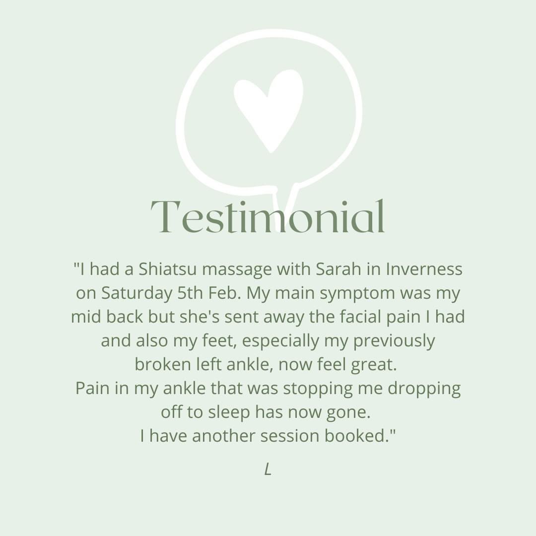 sarahshiatsu's tweet photo. Delighted to receive a lovely testimonial from one of my clients 🙏😊 https://t.co/Y09zKyUMmy