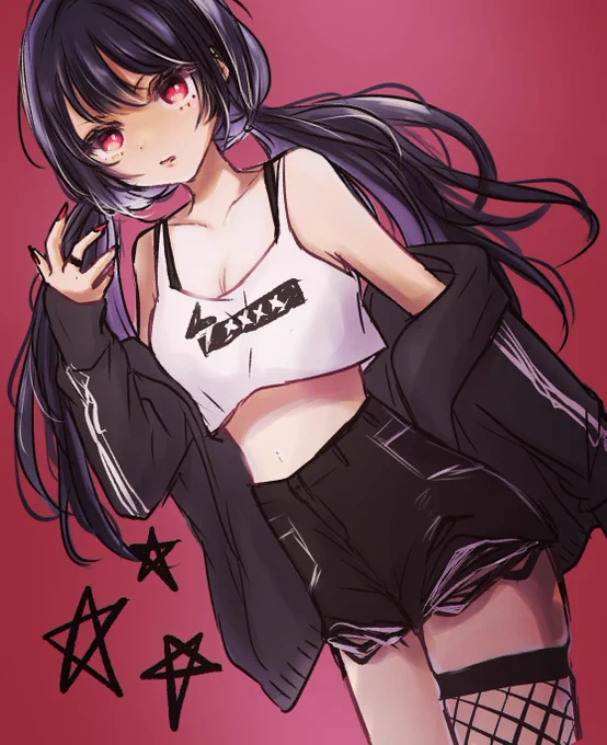 slendergirl#オリジナルイラスト #イラスト 
