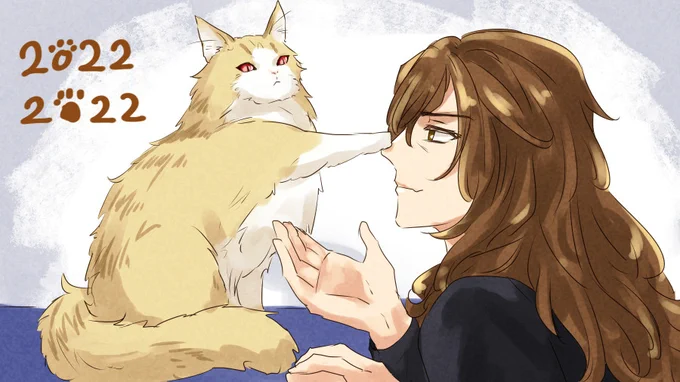 猫の日のジクアグ。猫上とジクさん。 