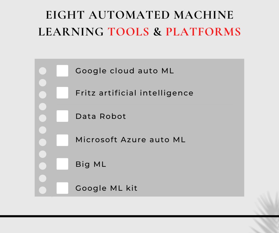 tidyquant's tweet image. Automated machine learning (AutoML) enables you to automate machine learning processes. There is a wide range of automation tools, created for different purposes.
#datascience #machinelearning #artificialintelligence #software #engineering #technology #programming #deeplearning