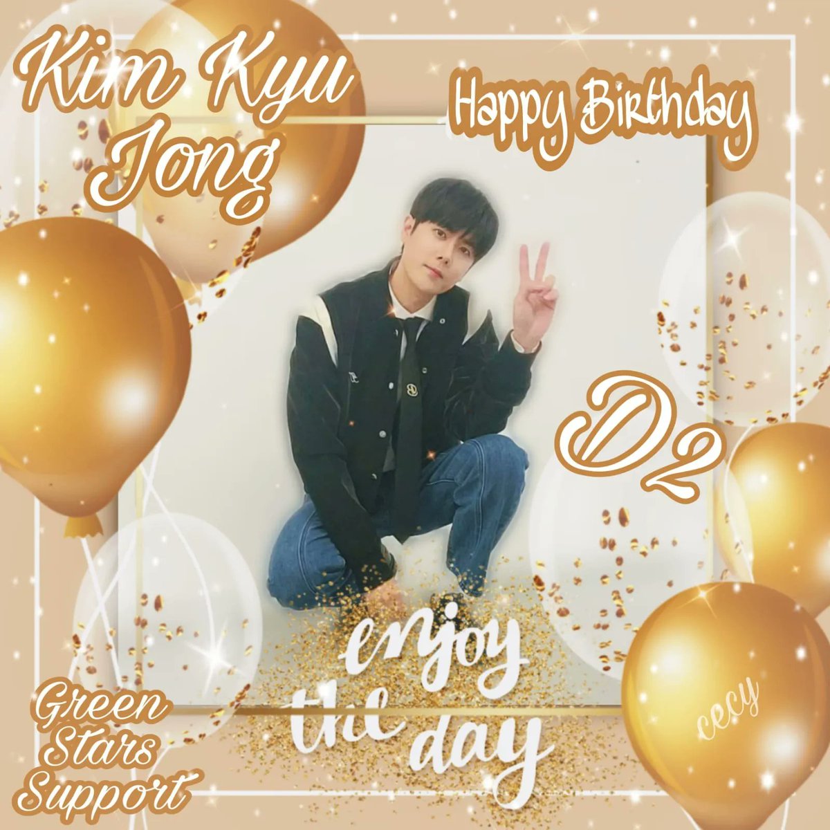 GreenStarsSupp1's tweet photo. 2 días más para esta bella celebración 😊💚
#KimKyuJong
#HappyBirthdayKyujong
#HappyKyuJongDay #HBDCenter
#GreenStarsSupport https://t.co/1jJo9B54Xe
