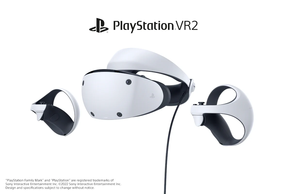 プレイステーションVR2が公開、白を基調としたディスプレイとコントローラー！
