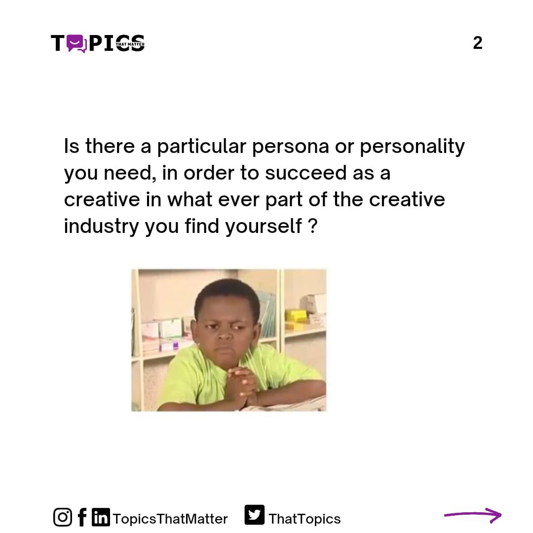 ThatTopics's tweet photo. Is it easier for extroverts to thrive as creatives and get more exposure? 
If you’re an introvert who’s as well a creative, have you ever felt the pressure to be a little more different in order to sell your self in the market or work environment? 
Let us know your thoughts! https://t.co/jvVI7gKvCQ