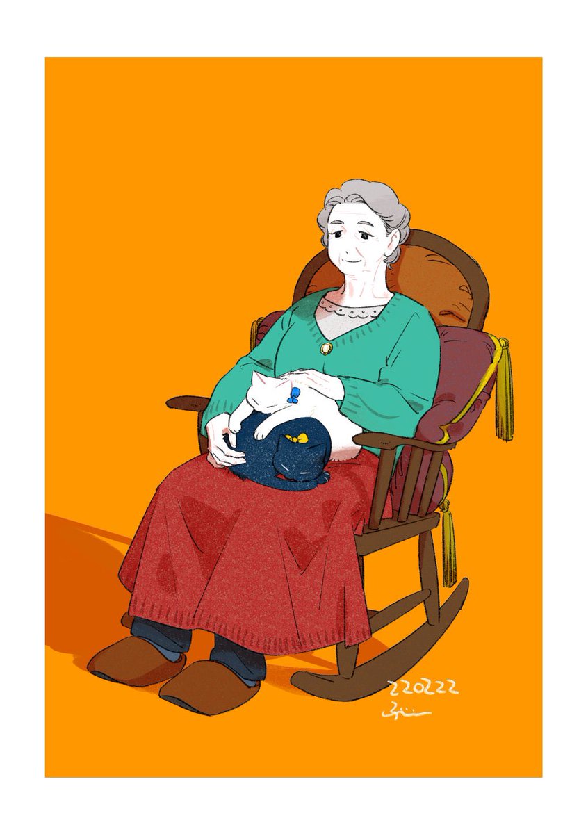 「猫と人 」|ふじひと🐾②巻2月1日のイラスト