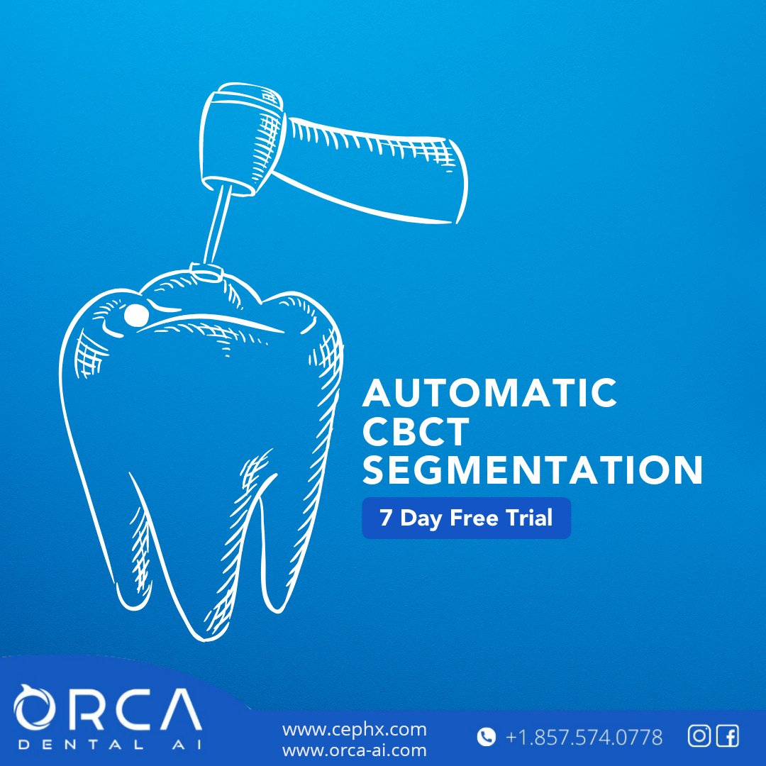 CephXOrcaAI's tweet photo. CephX’s AI-Based Algorithm Analyzes CBCT Data To Automatically Extract and Segment Teeth, Bone and Nerve Canal. Upload DICOM Files to Your Secured Portal To Save Time, Achieve More Predictable Outcome
Visit now - https://t.co/kVDKIhxkor
#Cephanalysis #cephx https://t.co/HmyhtErNMe