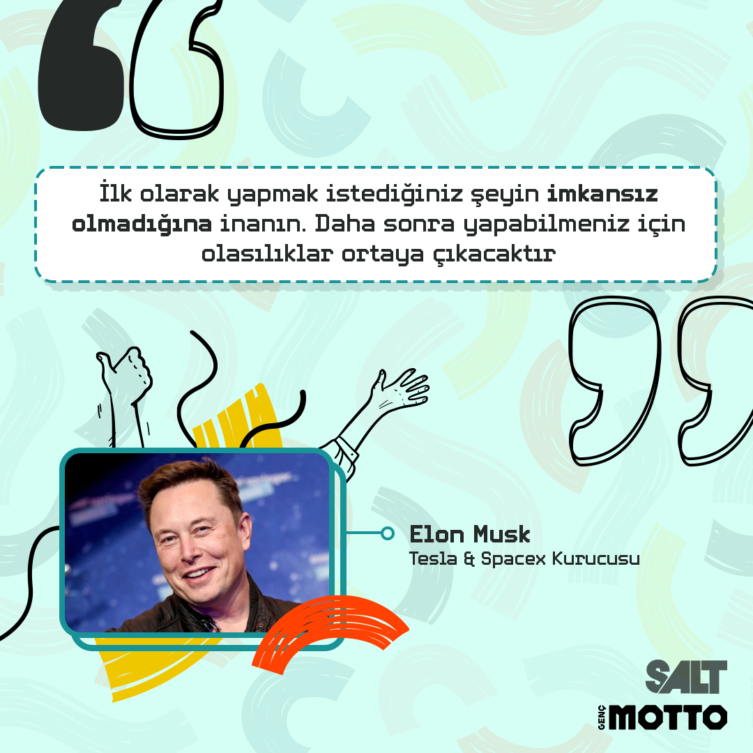 Elon Musk'tan gençlere 🤨 Siz ne düşünüyorsunuz ?
@gztTeknoloji

#spacex #tesla #elonmusk