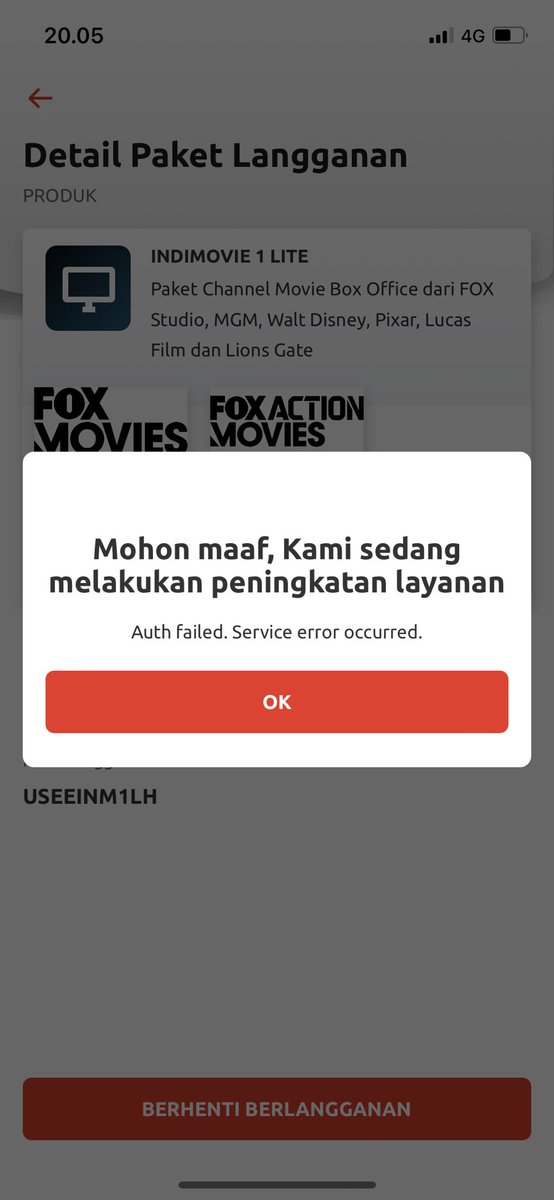 wiyadii's tweet photo. @IndiHomeCare ajg ini fox movies udh gak siaran lagi masih aja masuk tagihan mana mau berenti peningkatan layanan terus https://t.co/Ok4Am25Nzq