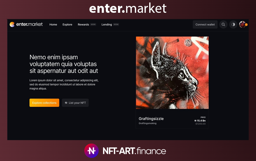 Why we love enter #34!

enter(.)market! 
*currently underdevelopment

Revealed earlier on weekly updates
Enter(.)market is going to capture a user base that's currently not on enter and introduce them to the platforms.

<a href="/EnterNFT/">enter - NFT ecosystem ✨</a>
 $NFTART #EnterArmy #ENTERART #enterAUDIO #enter