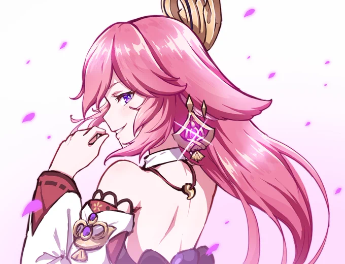 逆光差分#原神 #GenshinImapct #八重神子 #yaemiko 