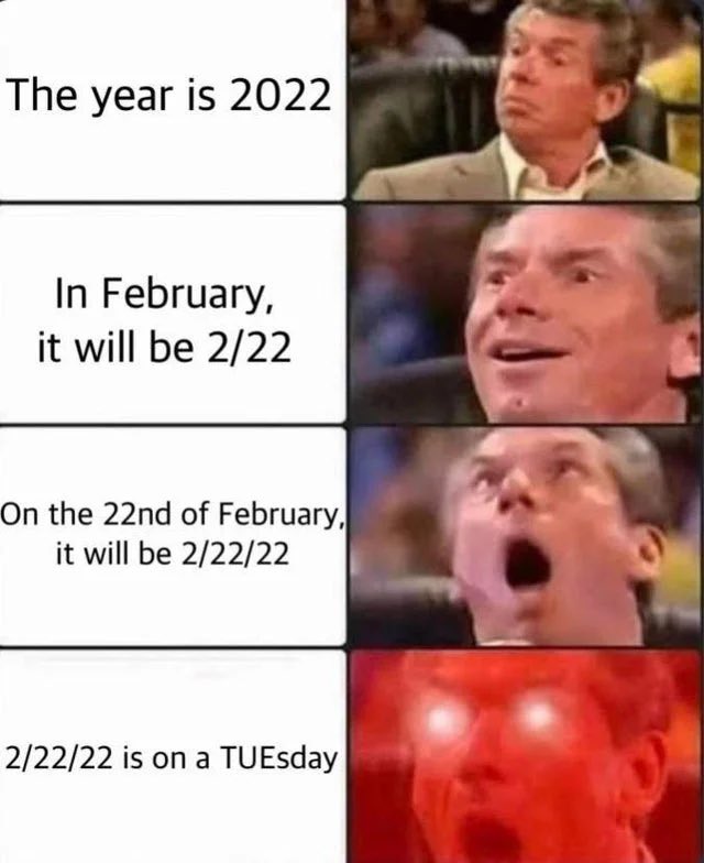 TruthFinderJ832's tweet photo. There will never be a day like 2today on this Feb 22nd, 2022. 
#palindrome #Twosday https://t.co/uOF9cnqcsY