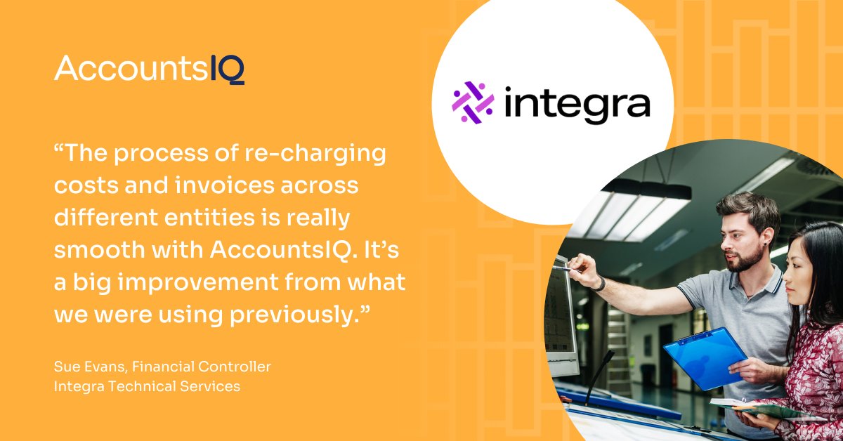 AccountsIQ's tweet photo. Thrilled to share our new case study. @IntegraClaims, a global insurance loss adjuster, switched to AccountsIQ to consolidate their 10 entities on one user-friendly Cloud accounting platform -https://t.co/80i772SzJf #claimsmanagement #lossadjusting #insurance #technology #fintech https://t.co/QDBU0eVMBr