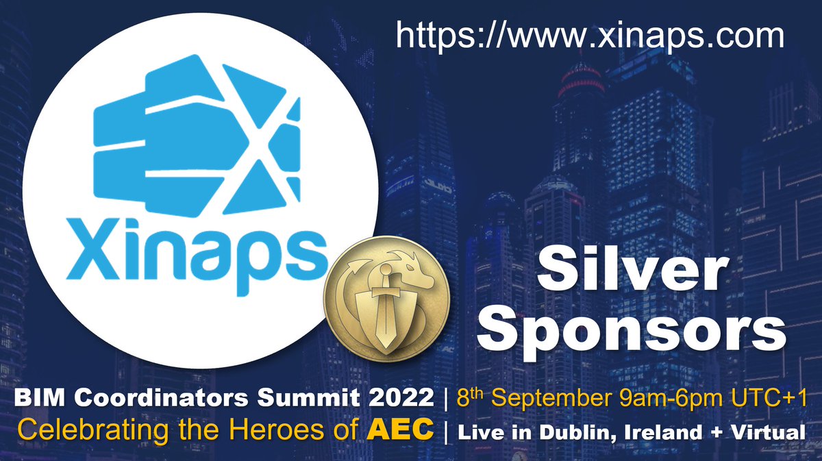 ArchiAdvisor's tweet photo. RT @BIMCoordinators: We're excited to announce @xinaps_ as silver sponsors for #BIMcoordinatorSummit2022 on 8th September, in Dublin, Ireland. More details to follow soon.
#BIM #BIMheroes #AEC #Architecture #Engineering #Construction #DigitalTransforma… https://t.co/QARFUMCA2X