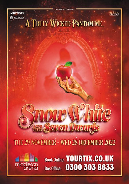 callumarnott's tweet photo. New year, new gig for the end of the year #panto #panto2022 #middletonarena #shoneproductions #snowwhite #muddles #actorslife https://t.co/2Mn754VSFO
