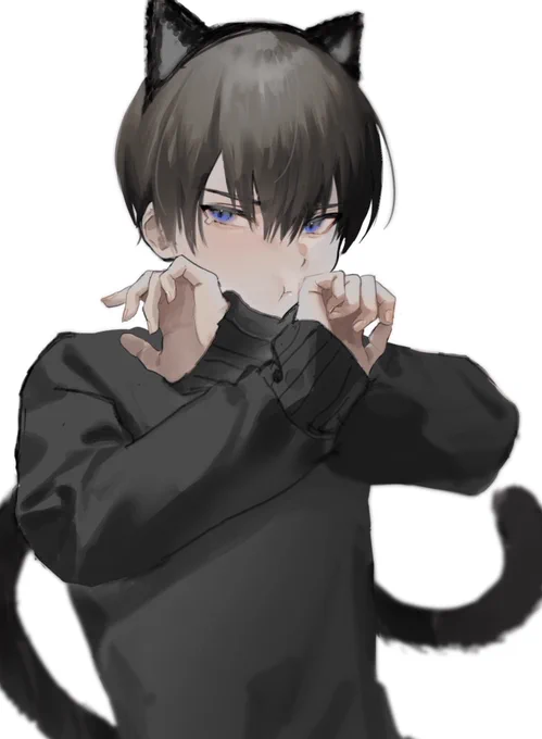 #猫の日 
嫌々やってくれる 
