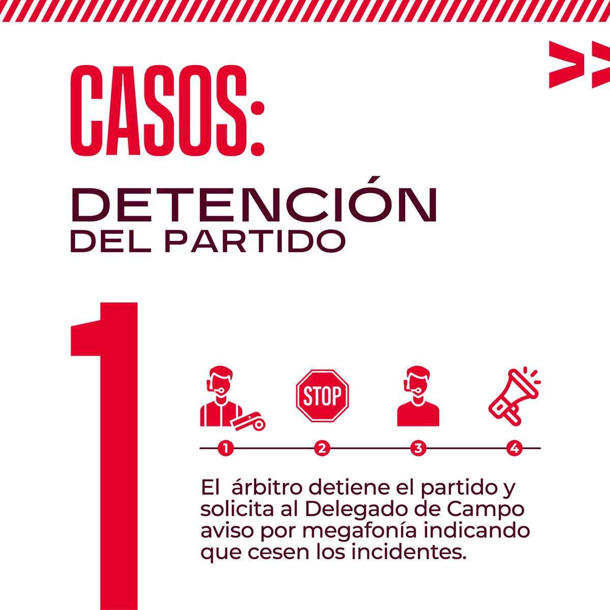 rfef's tweet photo. 🚨 ¡IMPORTANTE!

Este es el nuevo PROTOCOLO de ACTUACIÓN sobre los incidentes de público.

✖️ Lanzamiento de objetos.
✖️ Pirotecnia, bengalas y botes de humo.
✖️ Actos violentos, racistas, xenófobos o intolerantes https://t.co/cVu0UXq2kX
