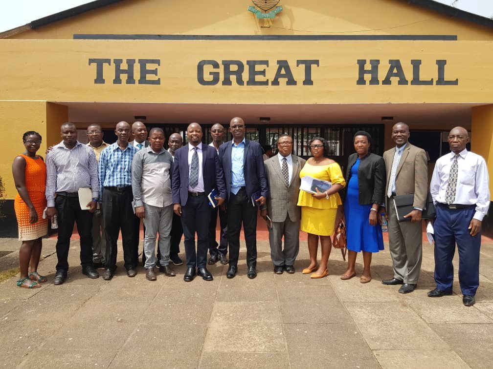 MargaiUnivers's tweet photo. Yesterday, @MargaiUnivers hosted @UNCDF and @UNmigration to discuss partnership ideas.

The precursor for the transformation of @MargaiUnivers Prof @PhilipJohnKanu1 explained the need for short courses to address the middle-level manpower in #SierraLeone https://t.co/PWdNK9wSnT