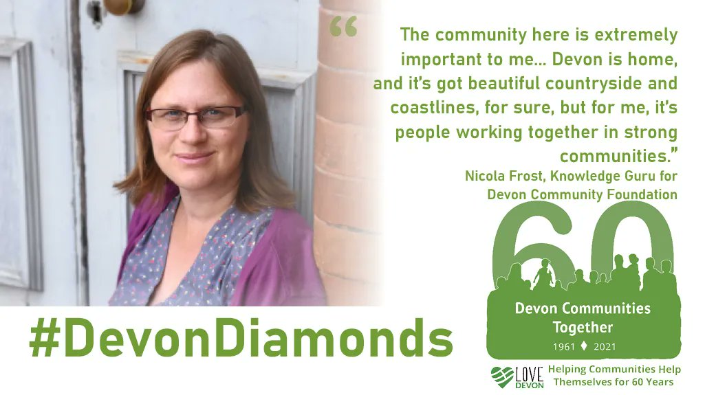 DevComsTogether's tweet photo. Our latest #DevonDiamond is Nicola Frost. Nicola has a keen interest in supporting communities to thrive as well as helping to understand the food insecurity issues in Devon.
Find out more about Nicola’s story here: https://t.co/bTZC8UgCPG https://t.co/kX6Au88fA8