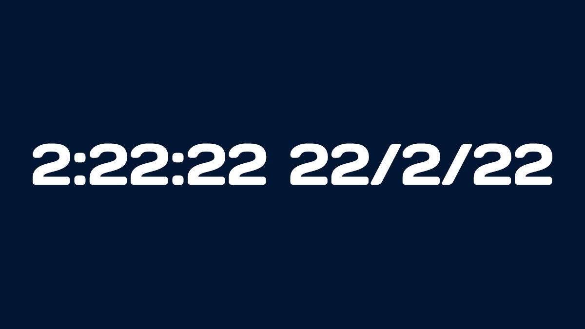 brianmarin's tweet photo. Pause for a moment today to experience this:

2:22:22 on 22/2/22

It will only happen once in your life!

(It also happens to be Tues, the 2nd day of the week) https://t.co/HKwTa8PpgF