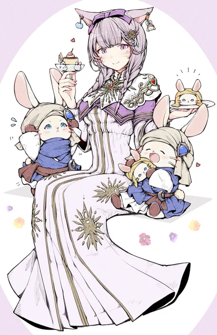 猫の日らしいので、お気に入りのミコッテイラスト4枚です🐱

#猫の日 #ミコッテ #FF14イラスト #FF14art 
